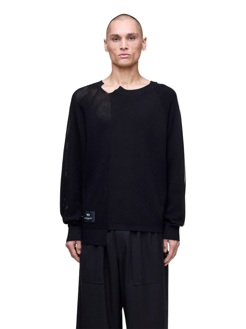 Y-3 LOGO KNIT SWEATSHIRT – BLACK 6