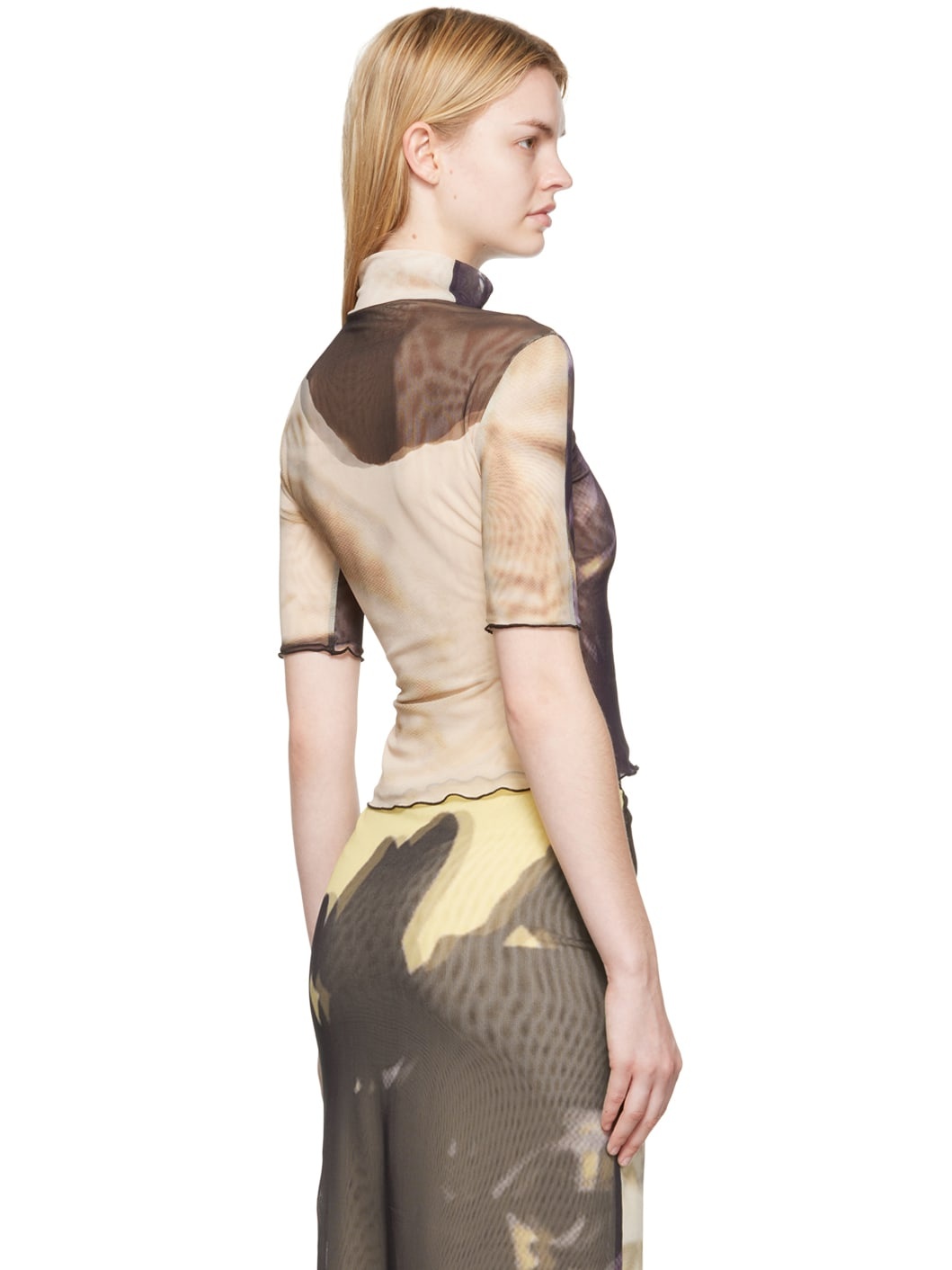 Yellow Nylon Turtleneck - 3