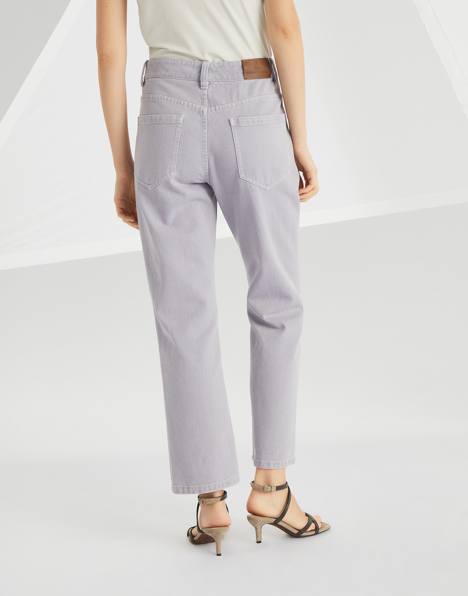 Dyed denim retro loose five-pocket trousers - 2