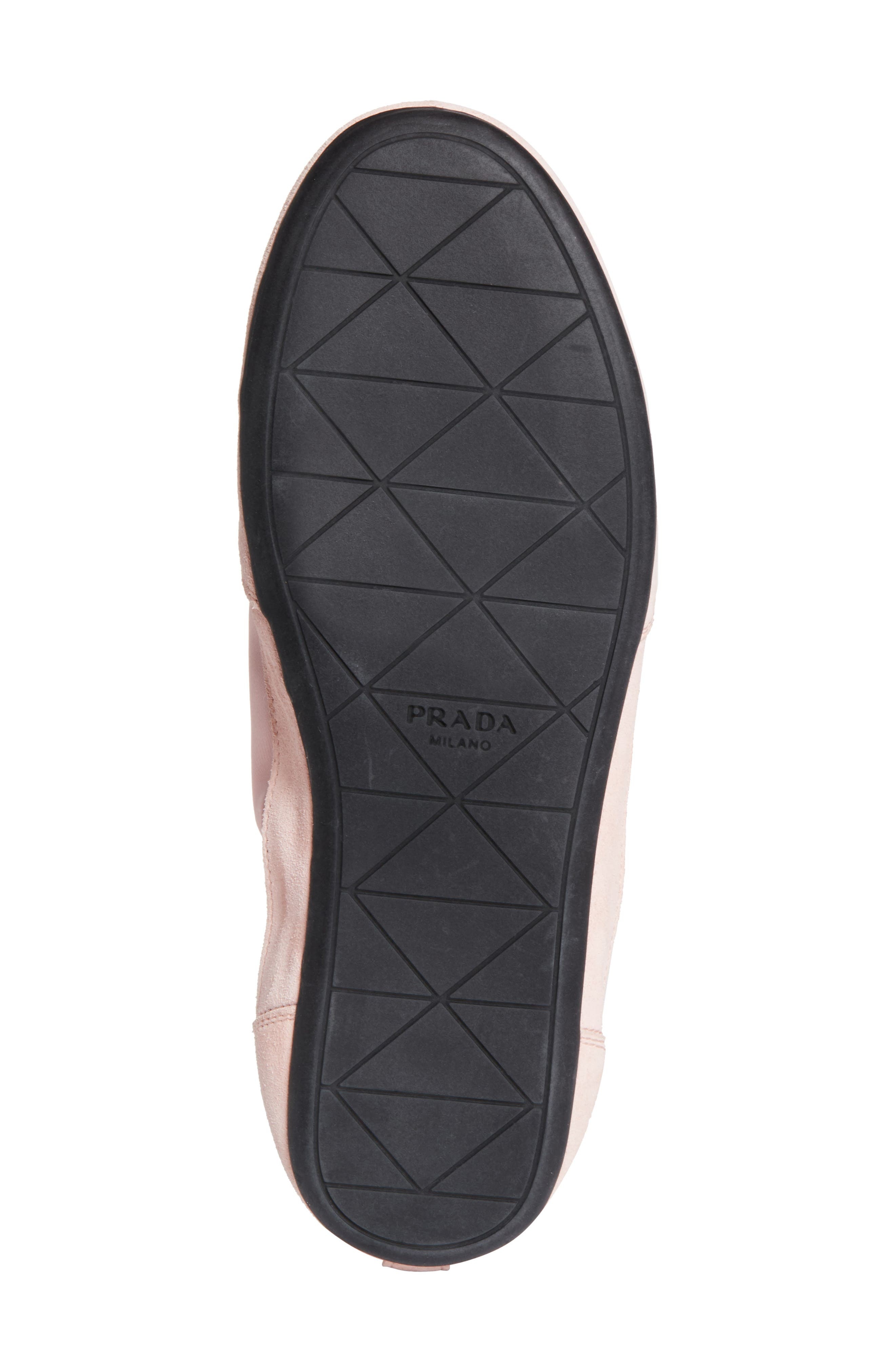 Prada Collapse Mixed Media Low Top Sneaker in Pesco at Nordstrom - 6