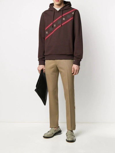 FENDI contrast trims trousers outlook