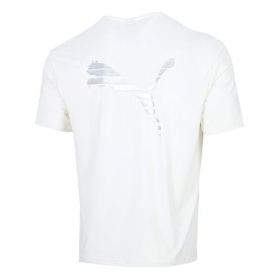 PUMA PUMA Logo Casual T-Shirt 'White' 671936-65 outlook