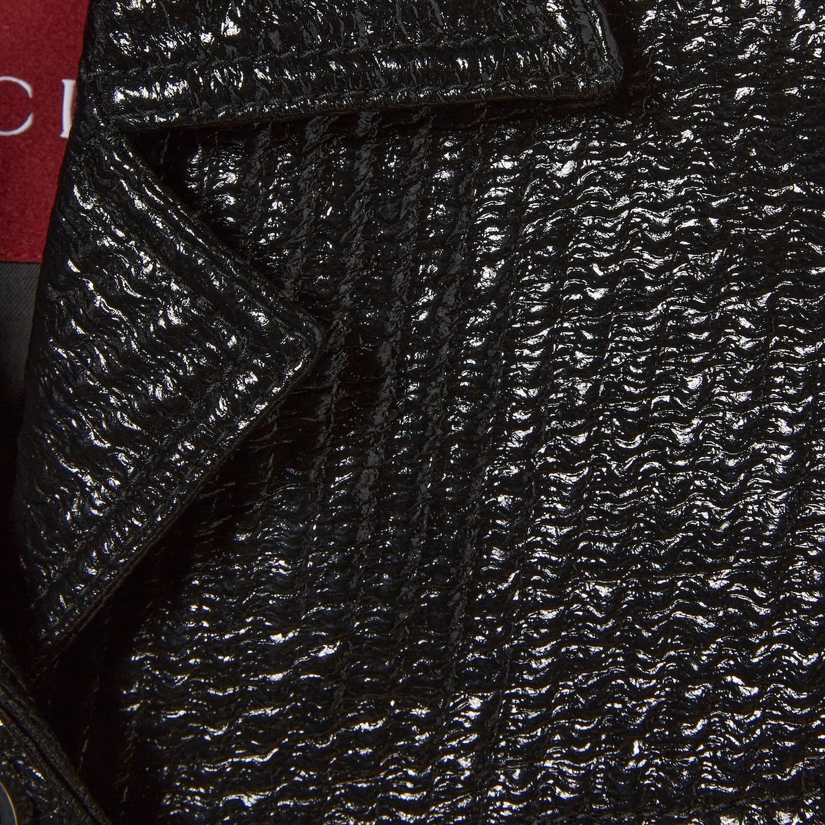 Diagonal coated wool boxy jacket - 6