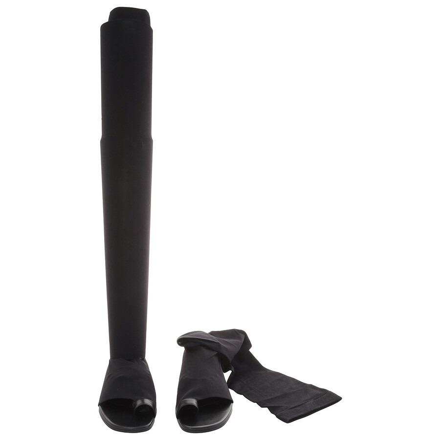 Burberry Ladies Black Marleyton Toe-Ring Detail Over-The-Knee Sock Boots - 3