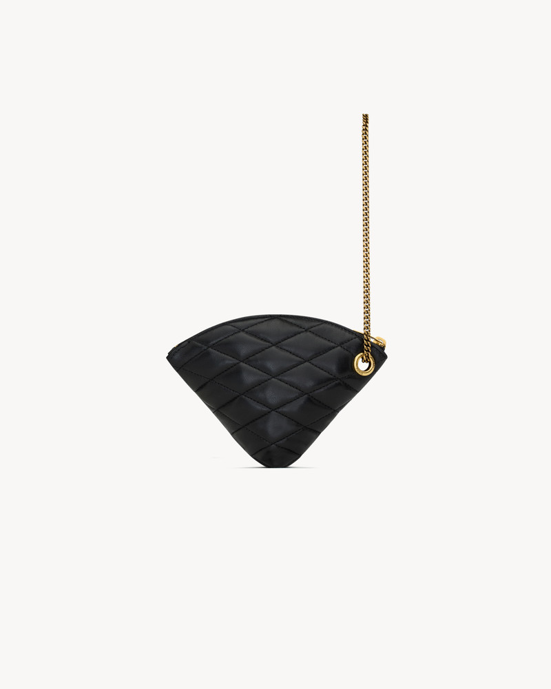 SAINT LAURENT SADE TRIANGLE COIN PURSE IN LAMBSKIN outlook