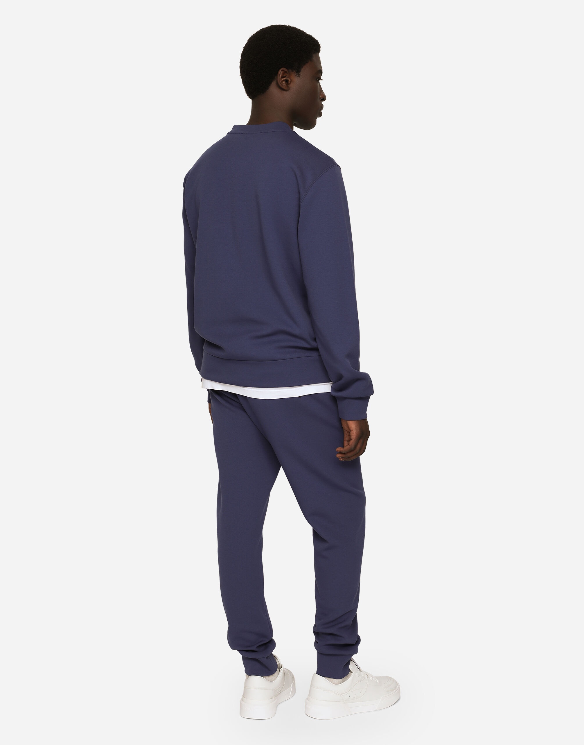 Cotton jersey sweatshirt with embroidery - 3