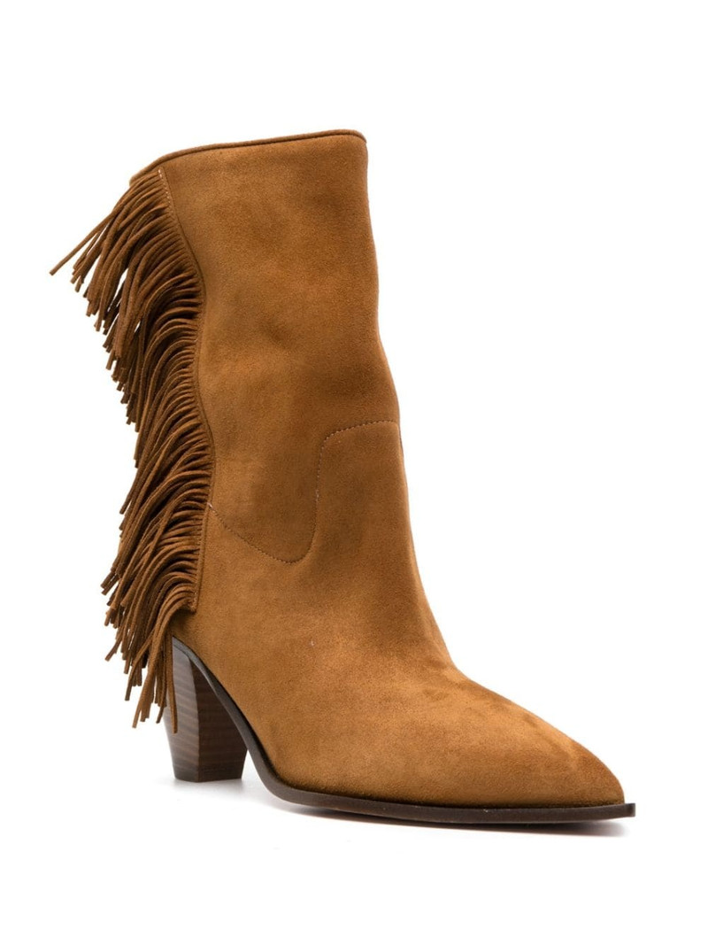 AQUAZZURA Marfa 70mm suede boots outlook