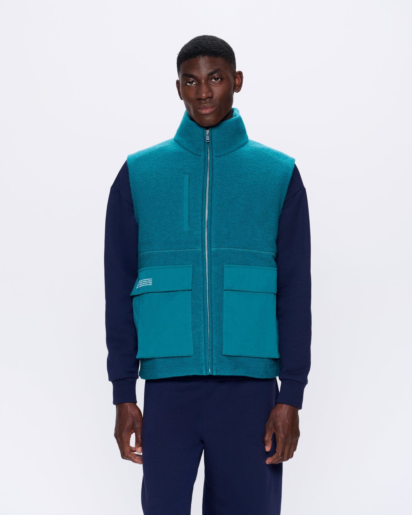 Men's DNA Utility Wool Gilet - Scarab Teal - 3