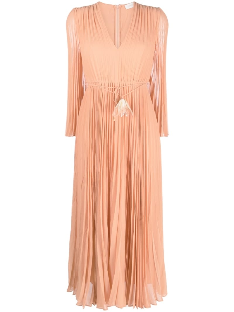 pleated maxi dress - 1