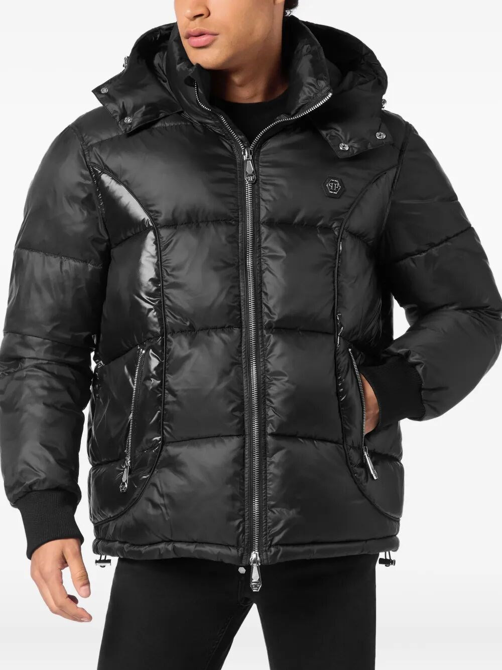 Mix Nylon Short Puffer Jacket - 2