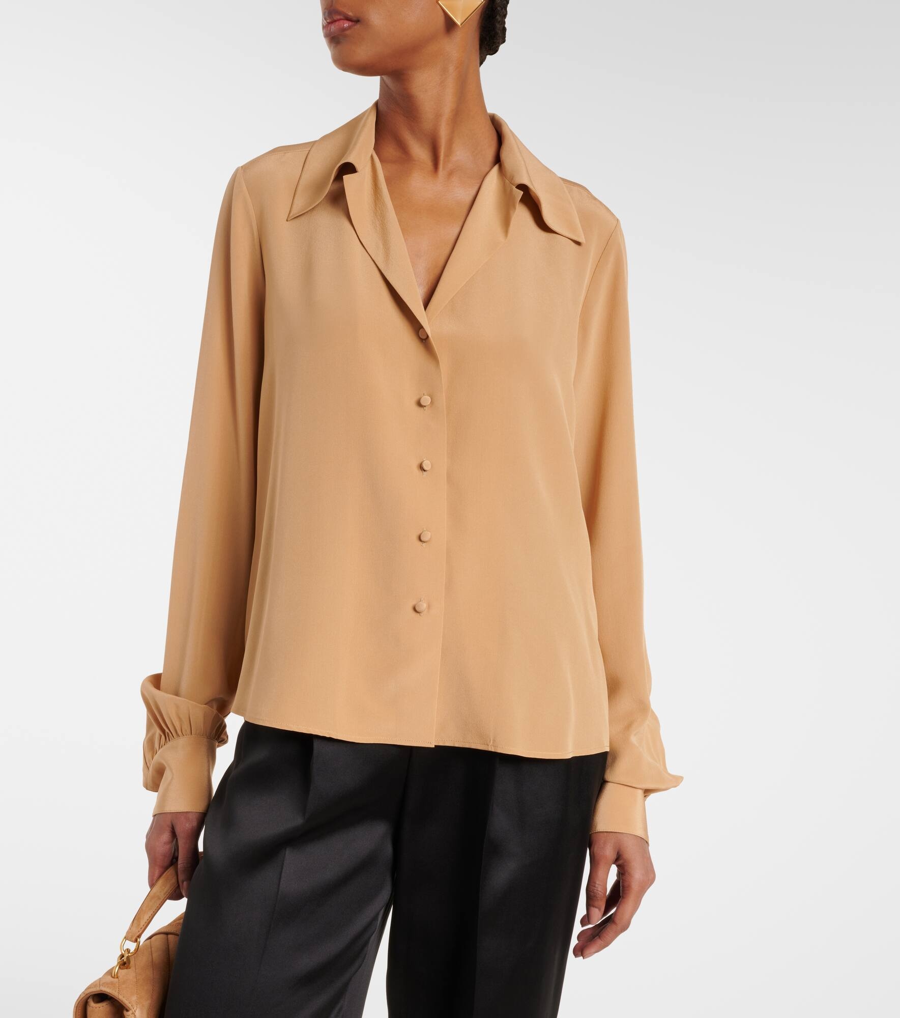 Silk crêpe de chine blouse - 6