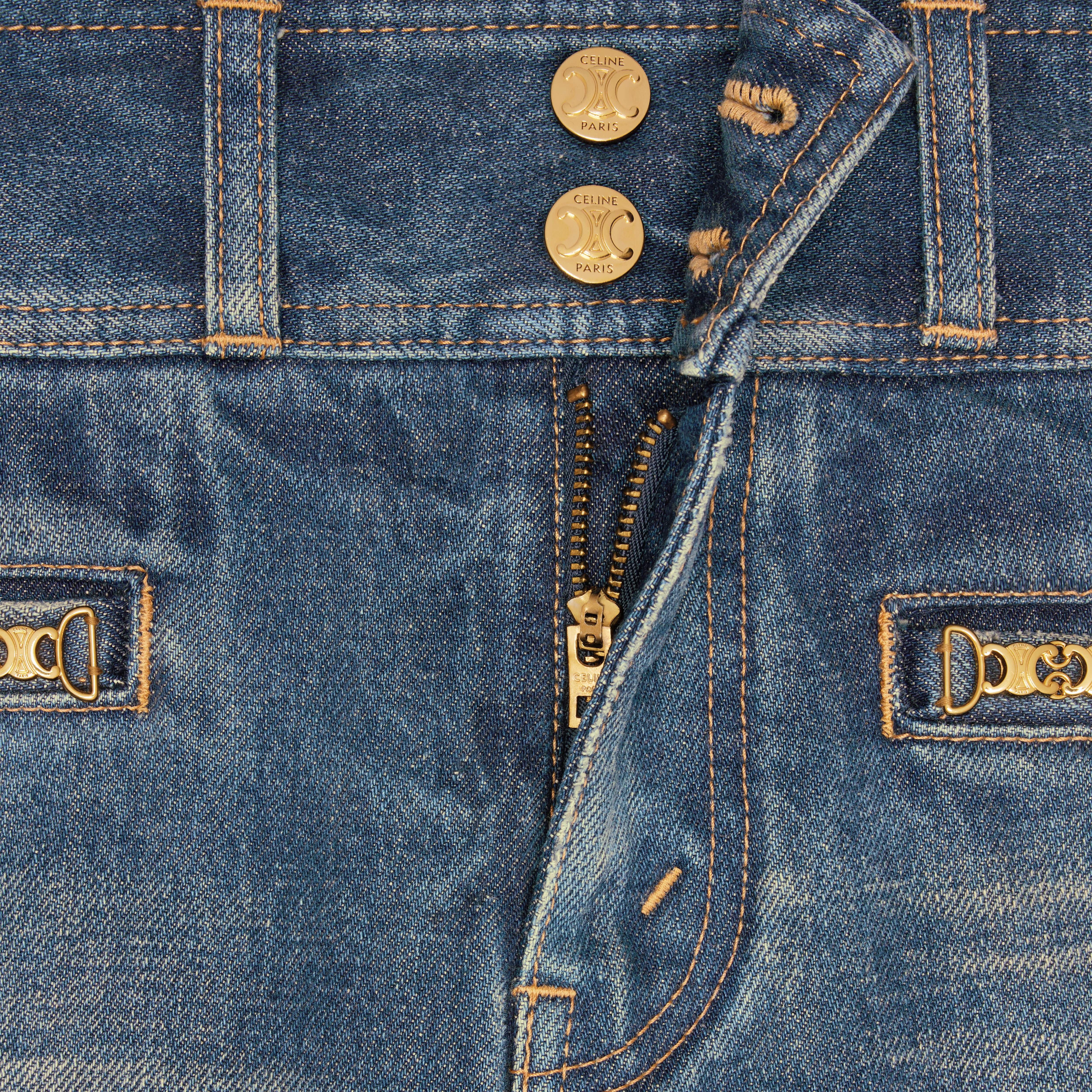 Jane flared jeans in dark union wash denim - 4