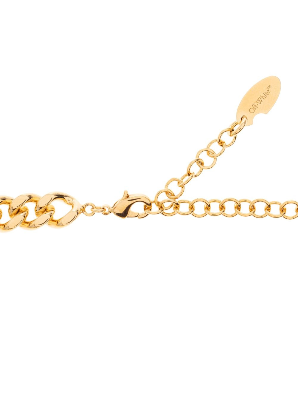 curb-chain logo-plaque necklace - 4