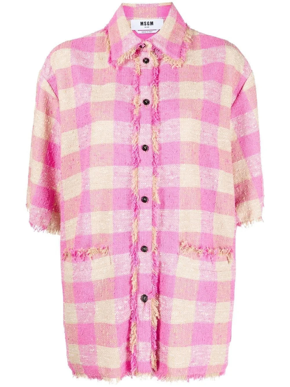 check-pattern shirt - 1