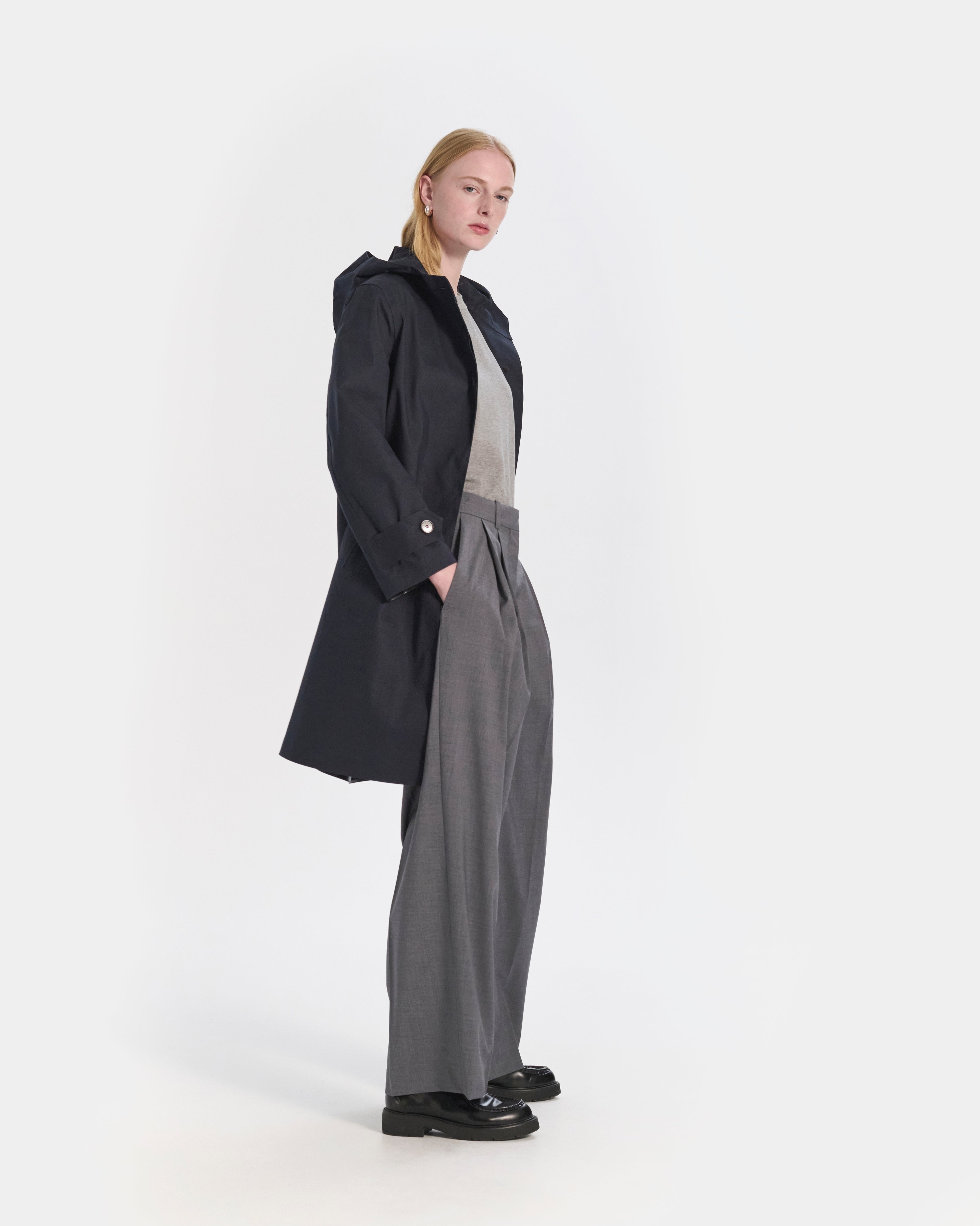 Watten Rubberised Hooded 3/4 Length Coat - 4