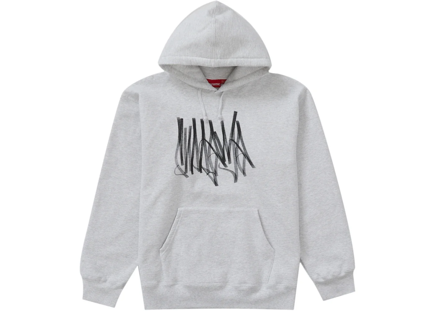 Supreme Tag Hooded Sweatshirt Ash Grey - 1