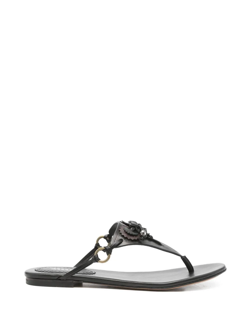 Elato leather flowers-detail flat sandals - 1