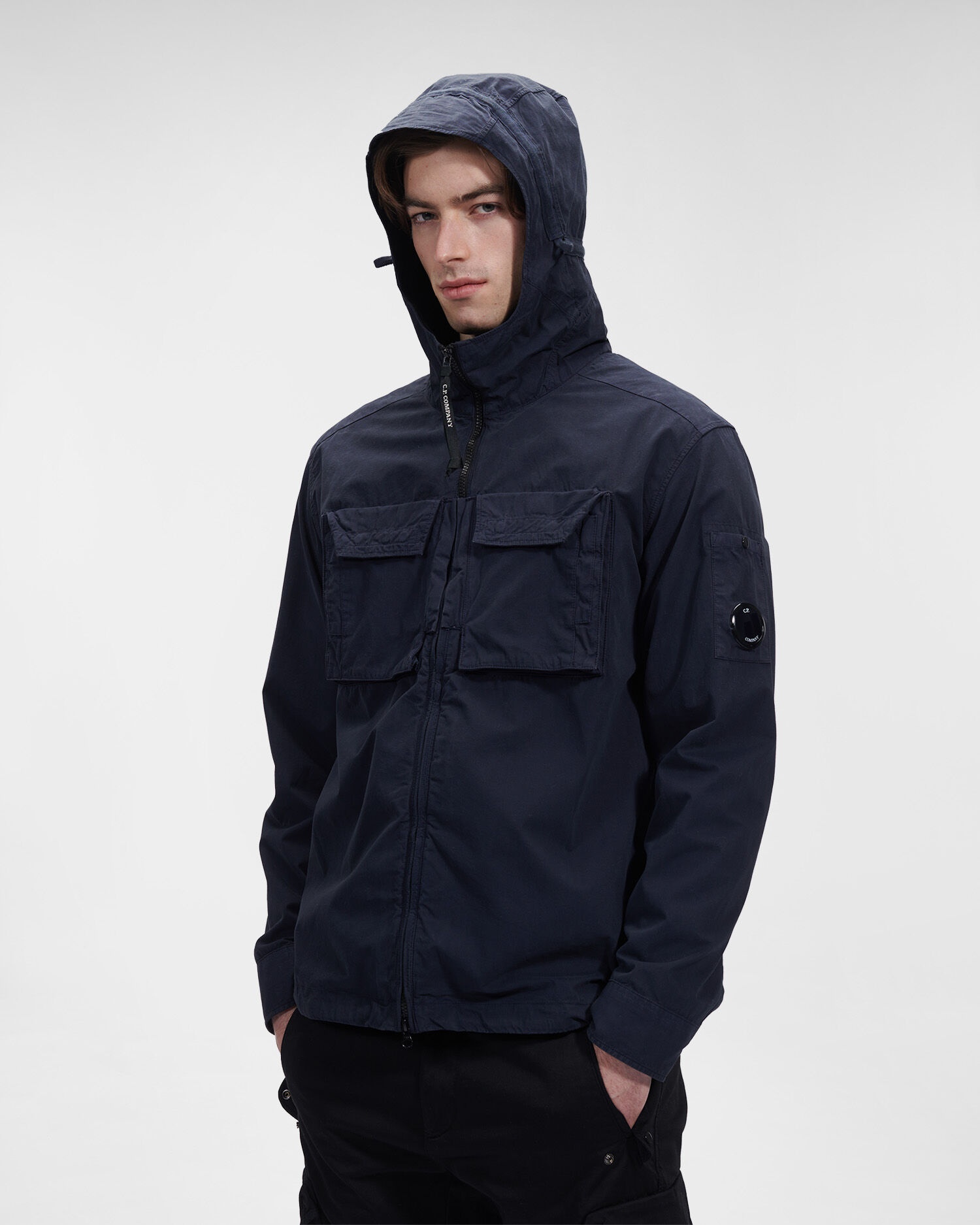 Heavy Popeline Emerized Hooded Shirt - 2