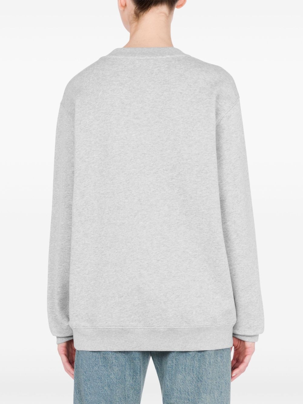 grafhic-print cotton sweatshirt - 3