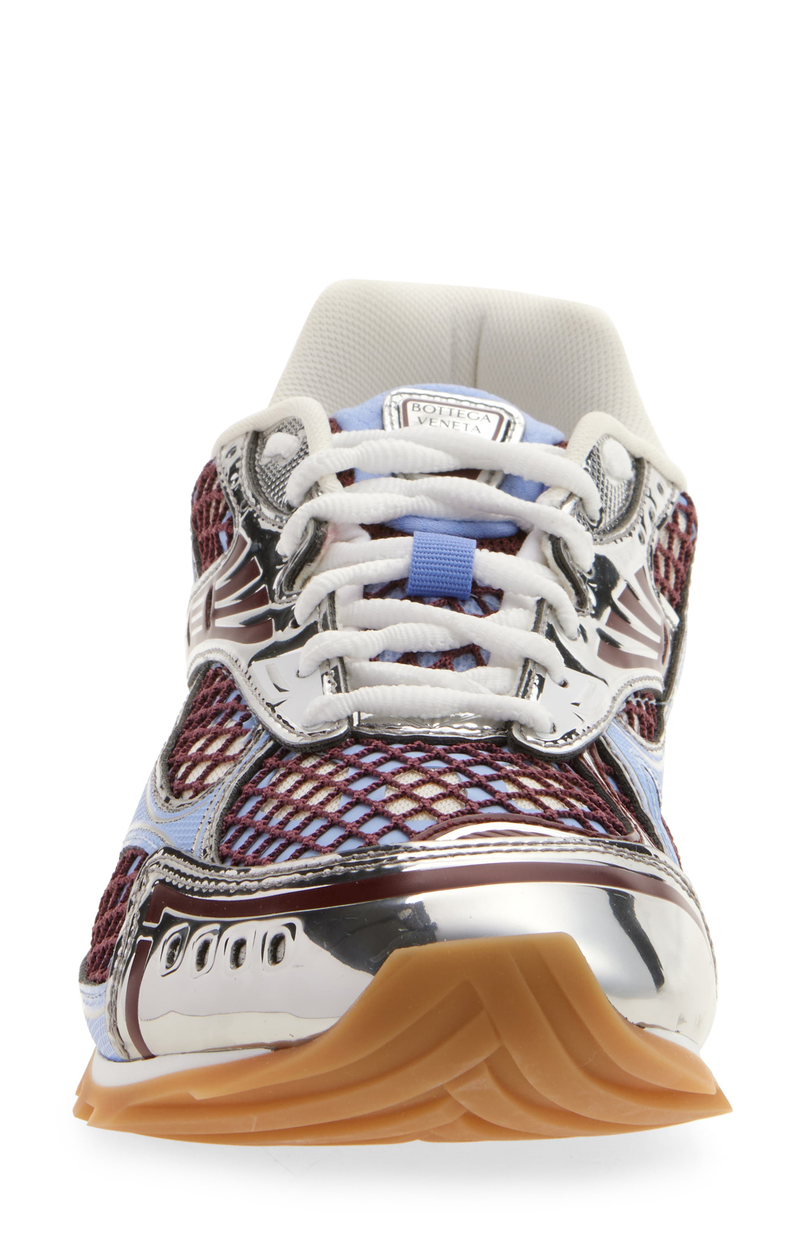 Bottega Veneta Orbit Low Top Sneaker in 4766 Blu Bell/Barolo at Nordstrom - 4