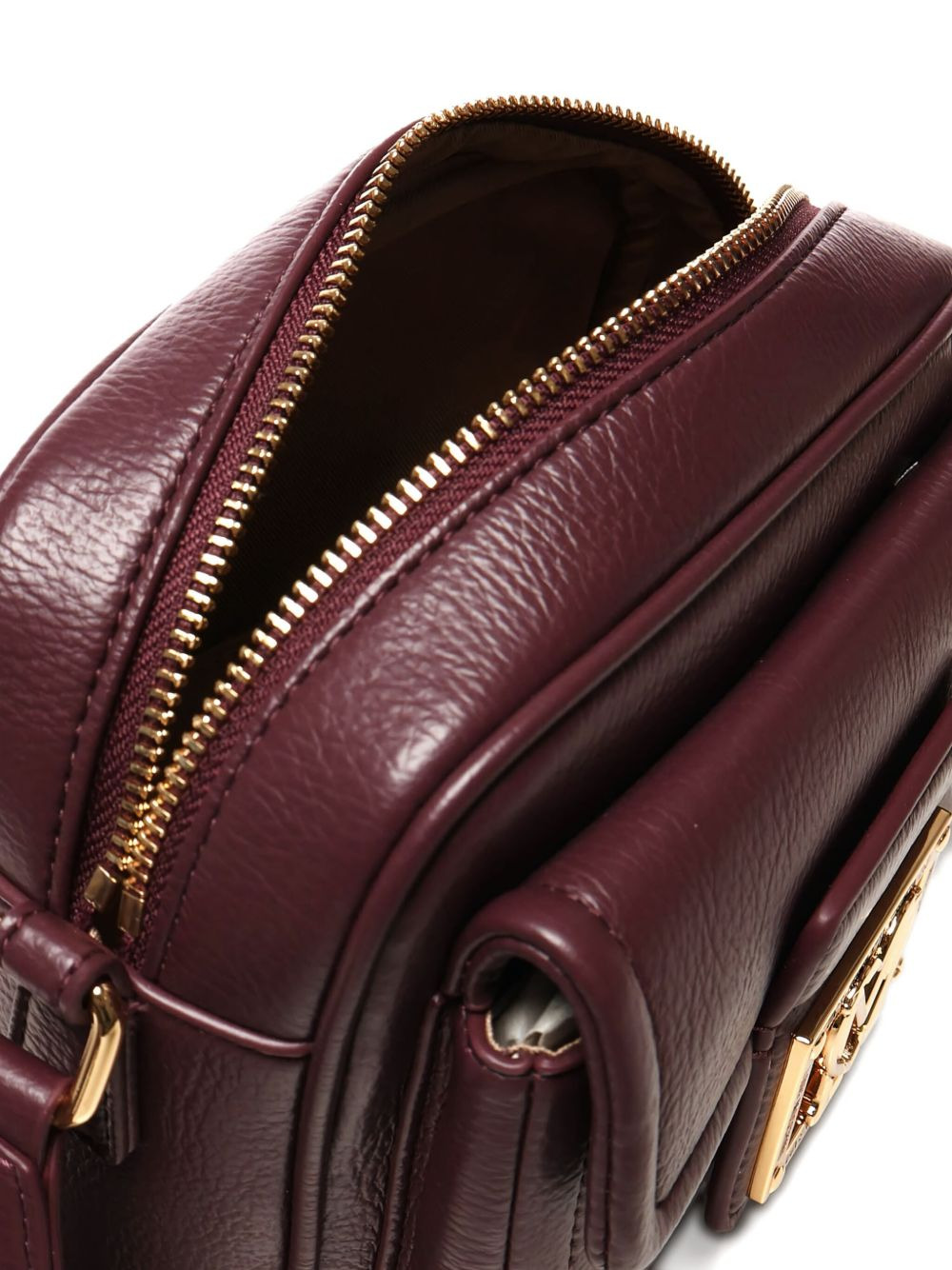 logo-plaque flap shoulder bag - 4