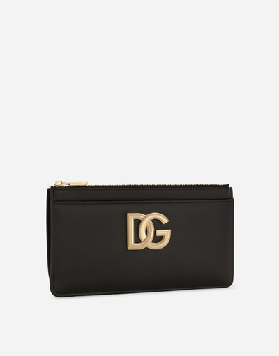 Dolce & Gabbana Large calfskin card holder with DG logo outlook