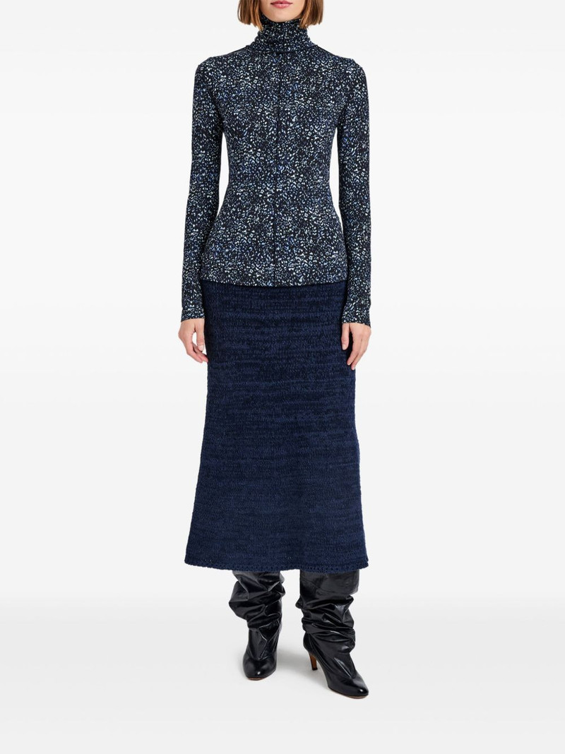 Proenza Schouler Audrey speckled turtleneck top outlook
