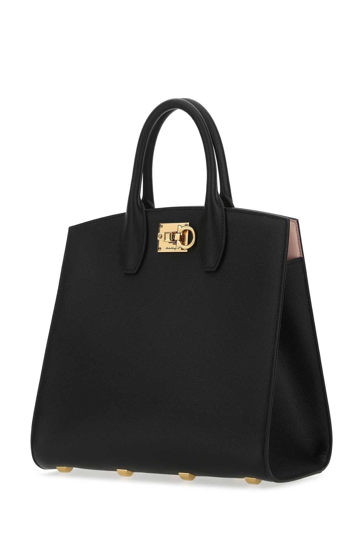 Salvatore Ferragamo Women Black Leather The Studio Handbag - 2