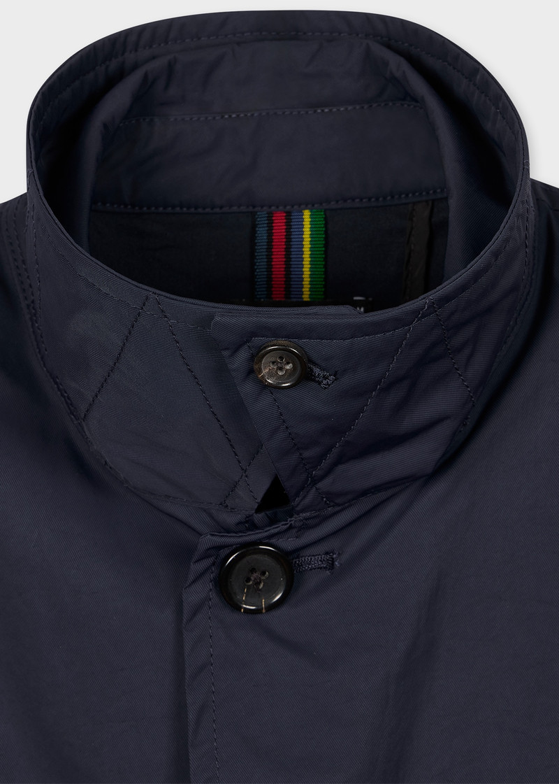 Paul Smith Navy Lightweight Nylon Mac outlook