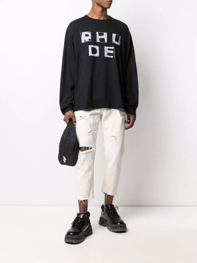 Rhude graphic-print long-sleeve top outlook