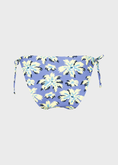 Paul Smith Cornflower Blue 'Palm Burst' Tie-Side Bikini Bottoms outlook