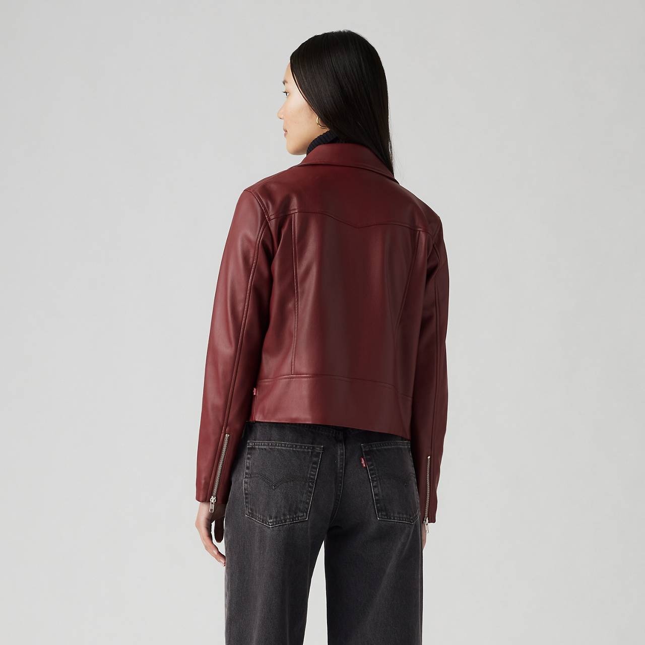 LELOU SHRUNKEN MOTO JACKET - 3