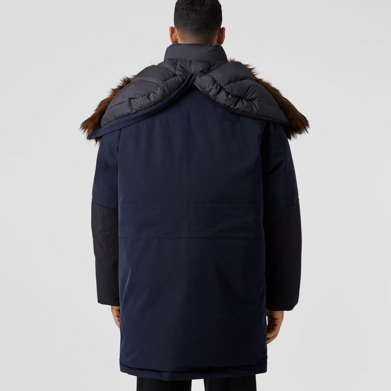 Faux Fur Trim Oversized Parka 4