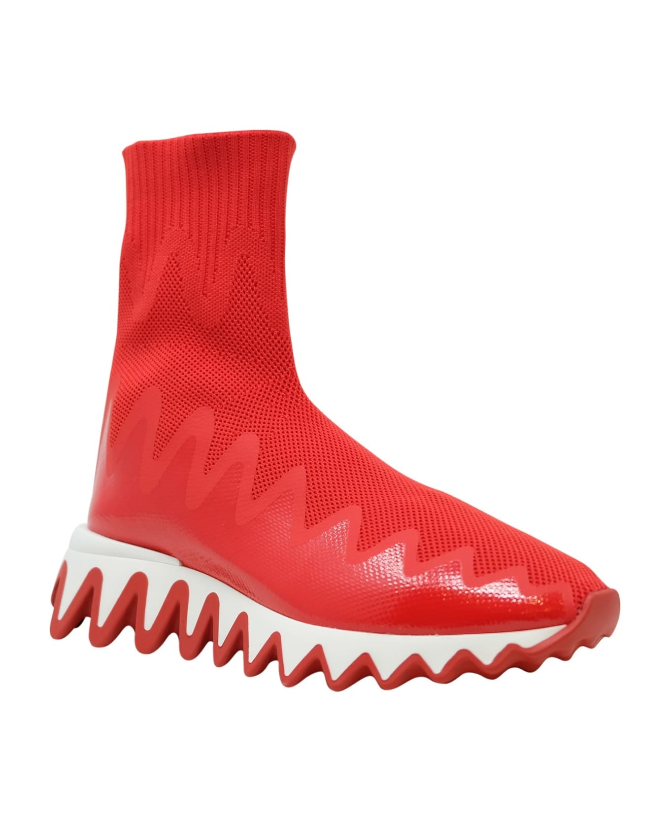 Christian Louboutin Loubi Fabric Sharkysock Sneakers - 2