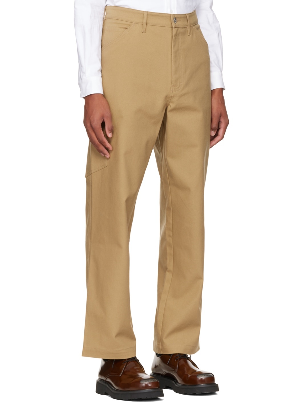 Beige Kenzo Paris Straight Trousers - 2