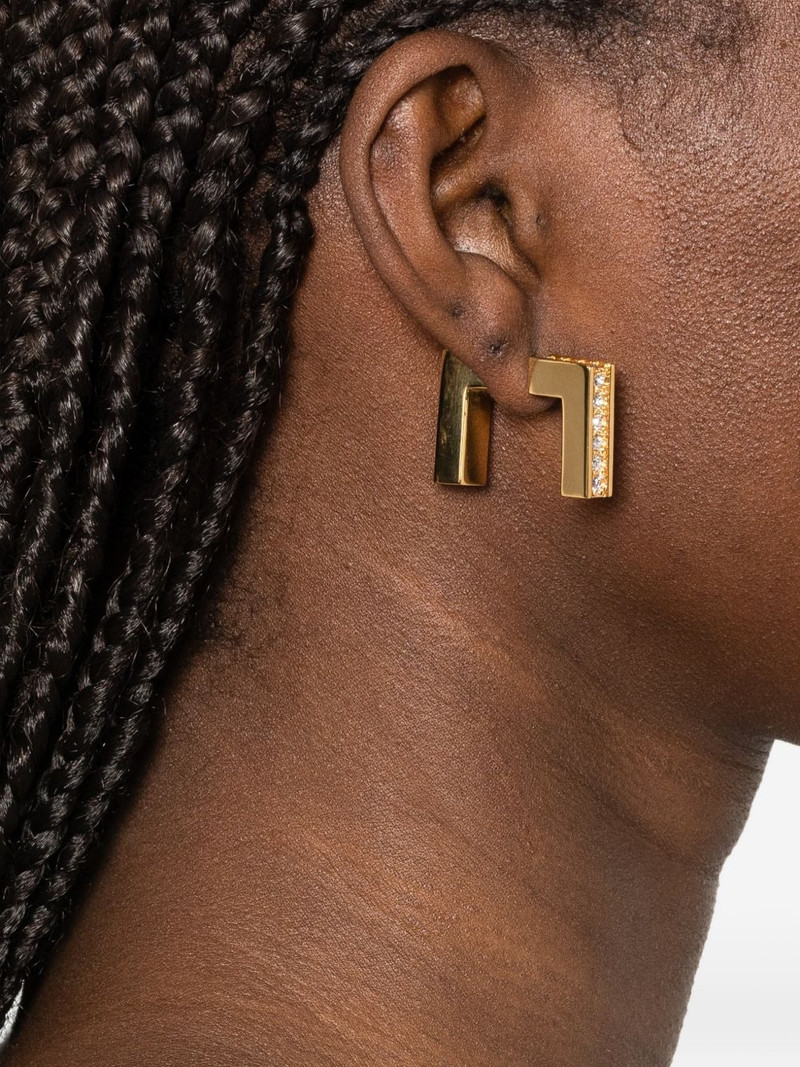 ELISABETTA FRANCHI crystal-embellished earrings outlook