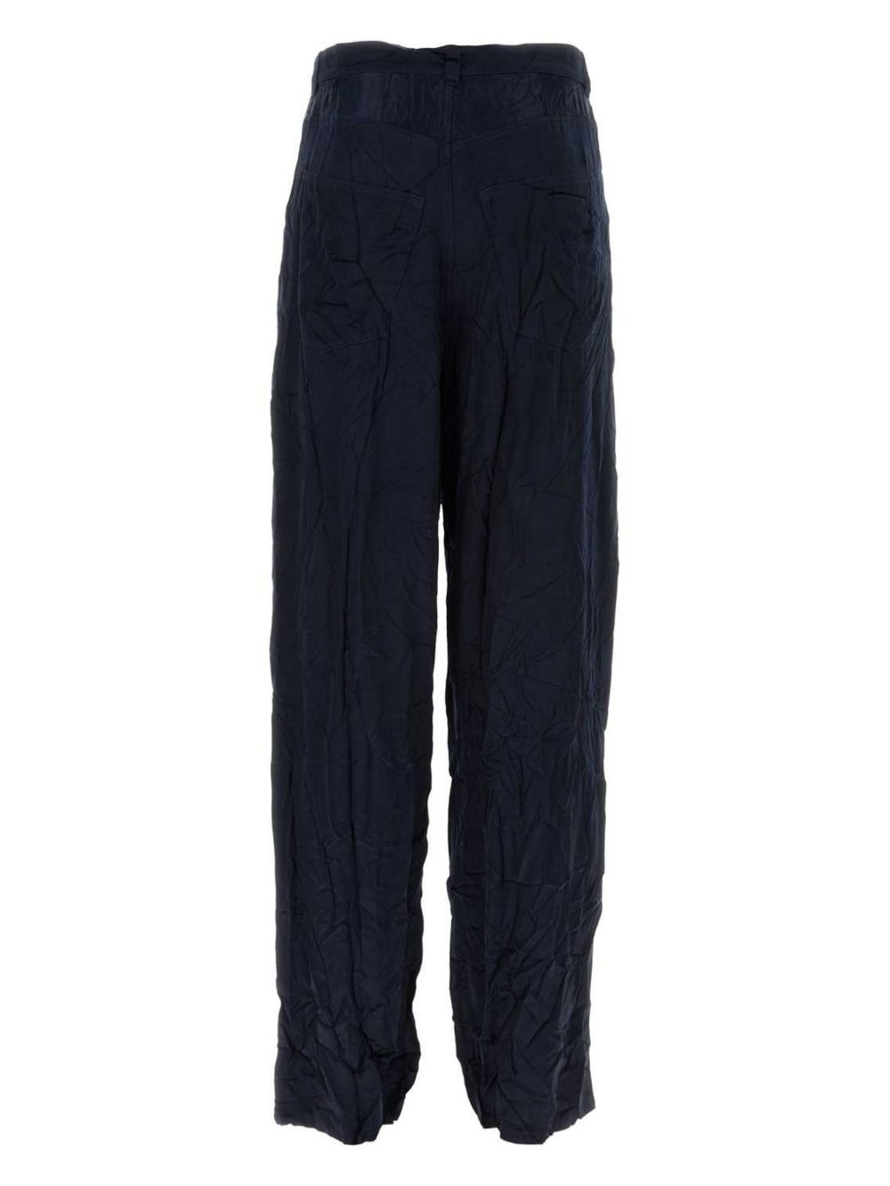 mirror-satin baggy trousers - 3