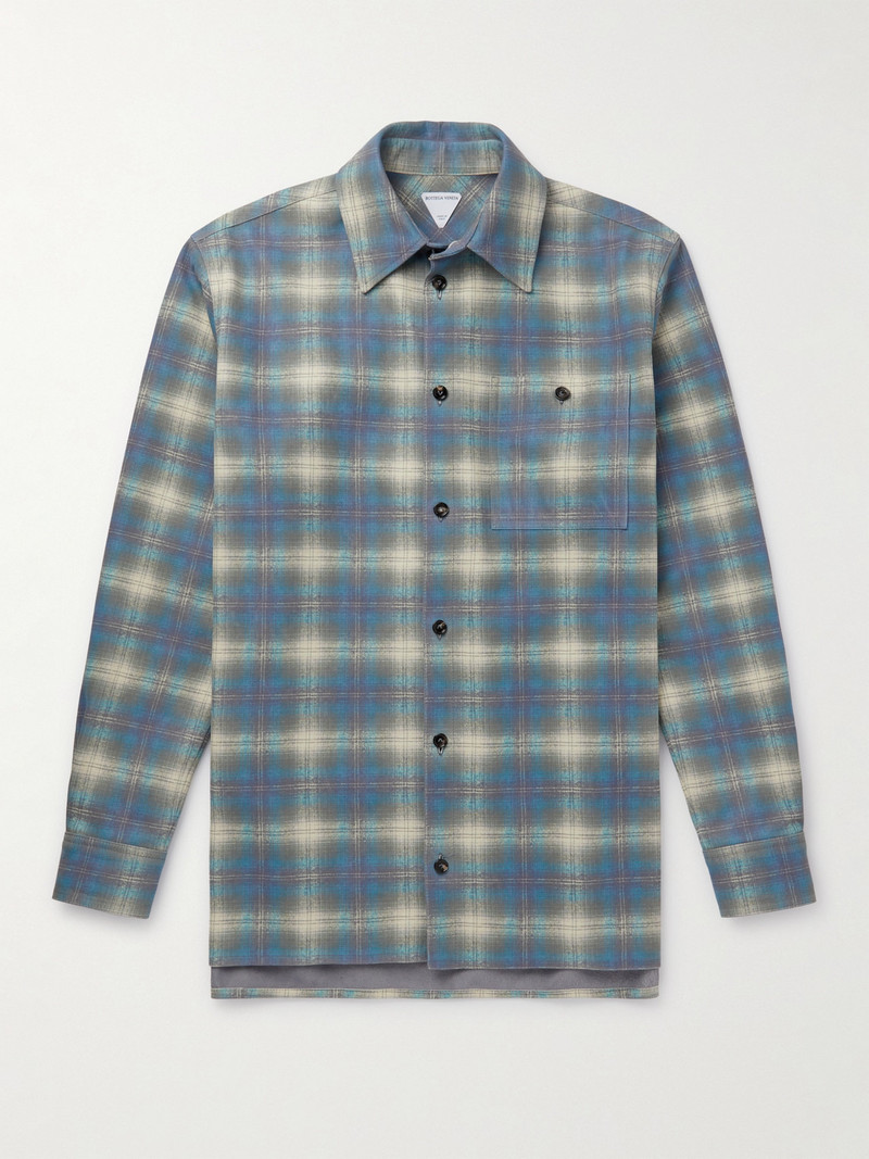 Checked Leather Shirt 1