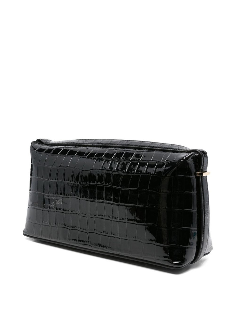 Totême crocodile-embossed clutch outlook