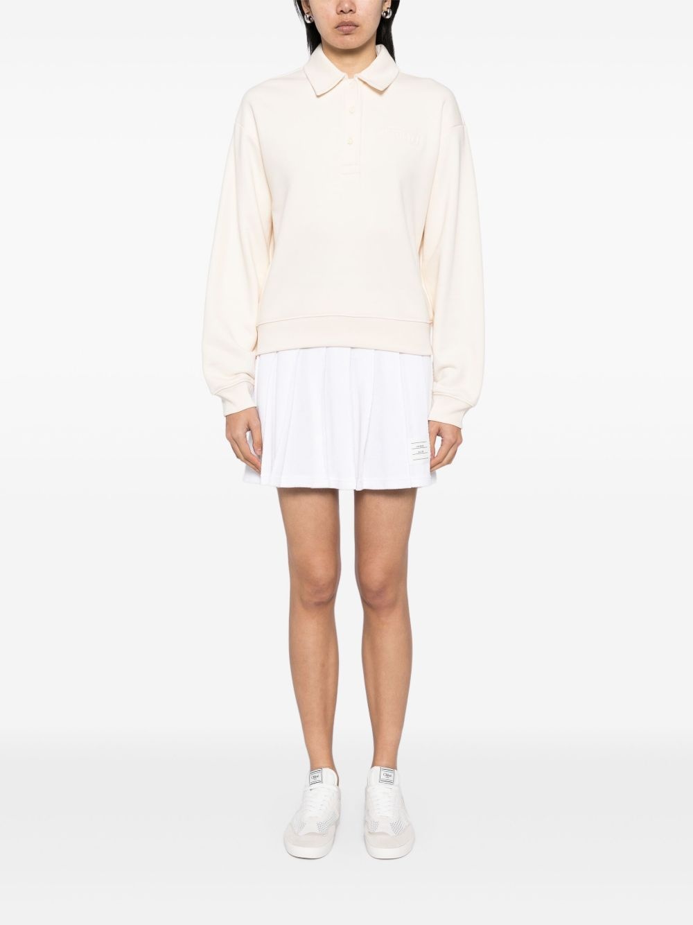 polo-collar sweatshirt - 2