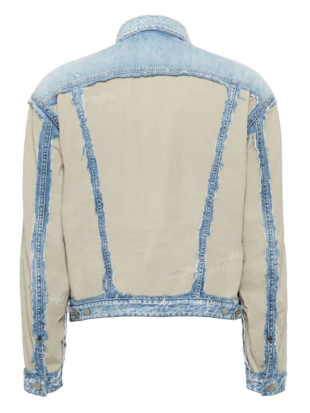 distressed denim jacket - 2