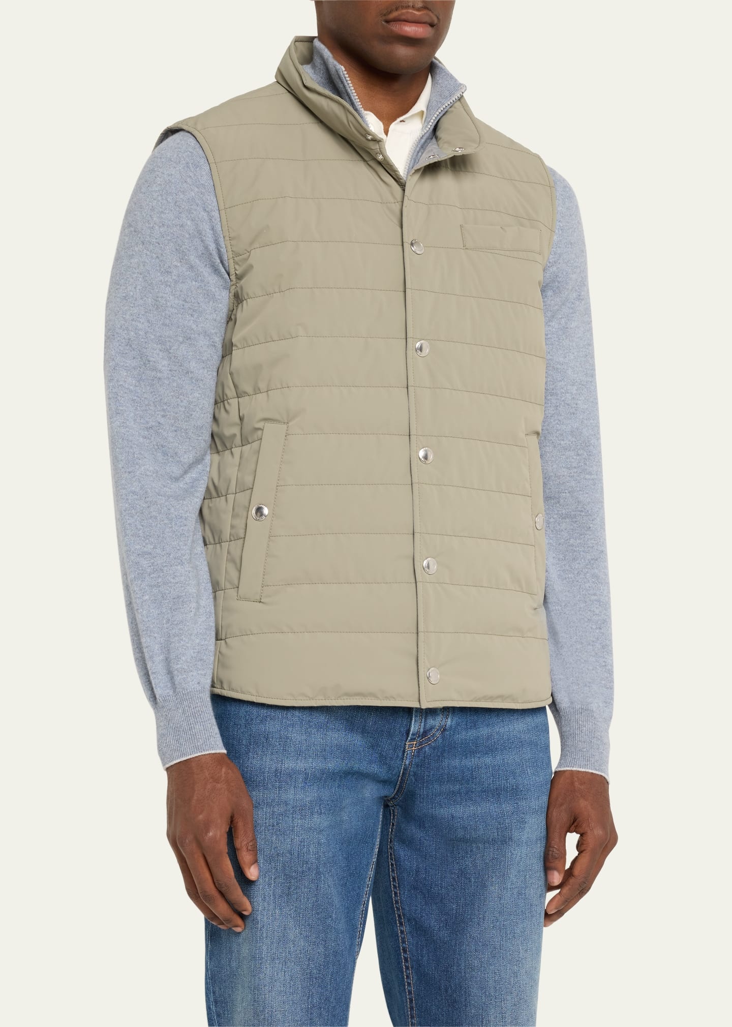 Men's Nylon Snap-Front Vest - 4