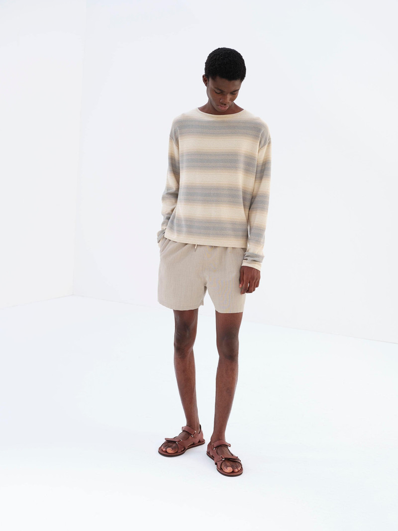 AURALEE WOOL MAX CANVAS SHORTS outlook
