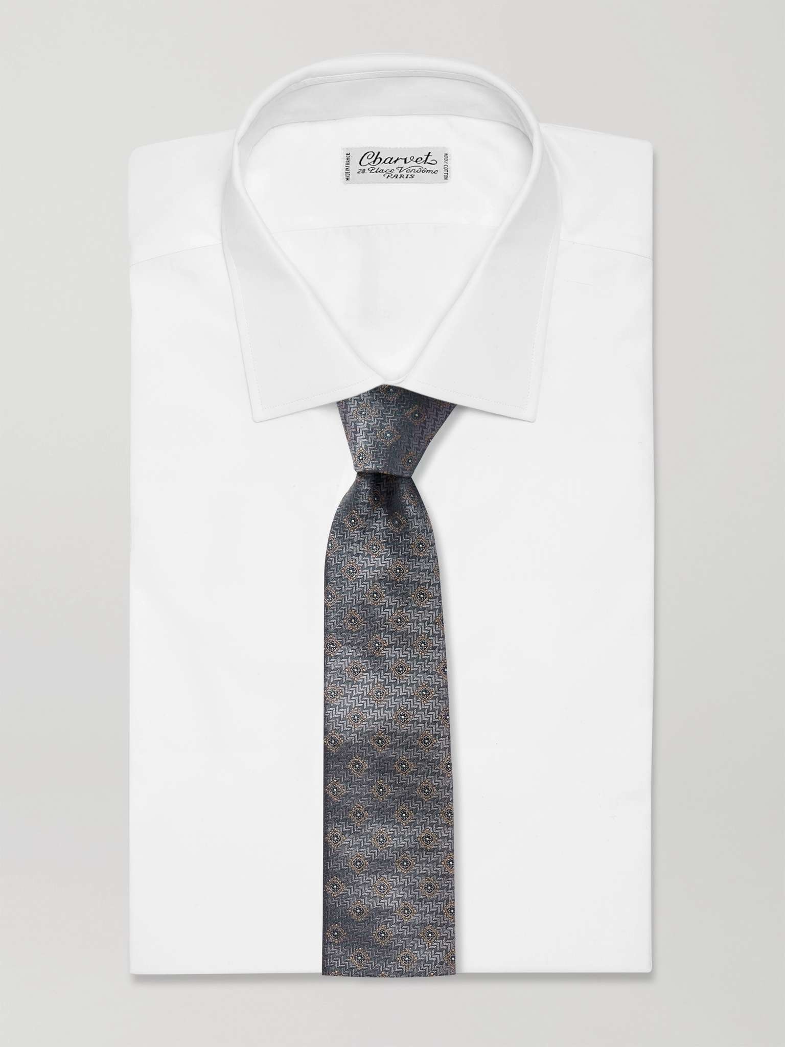 8cm Silk-Jacquard Tie - 2