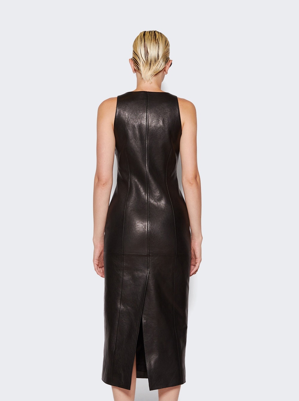 Ditka Leather Dress Black - 5