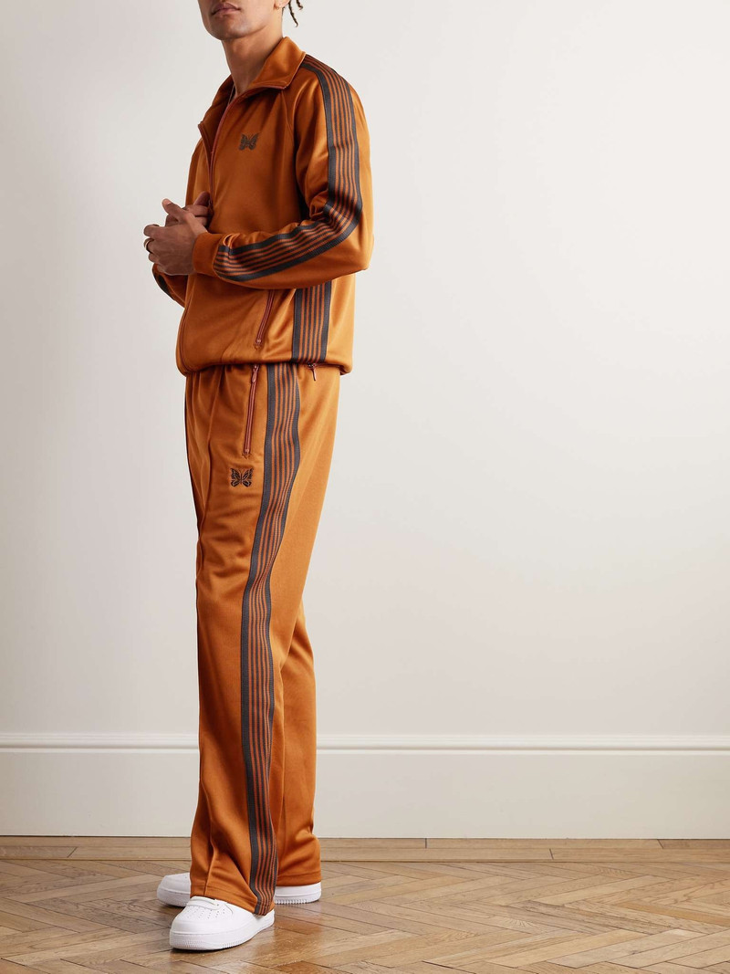 NEEDLES Bootcut Webbing-Trimmed Logo-Embroidered Tech-Jersey Track Pants outlook