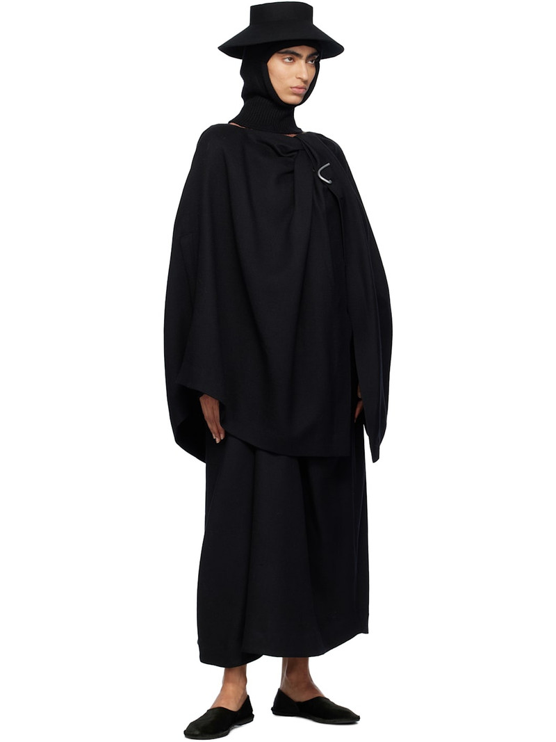 ISSEY MIYAKE Black Entwine Maxi Skirt outlook