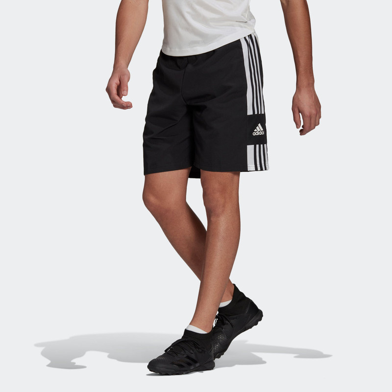 adidas adidas Sq21 Dt Sho Soccer/Football Sports Training Stripe Logo Woven Shorts Black GK9557 outlook