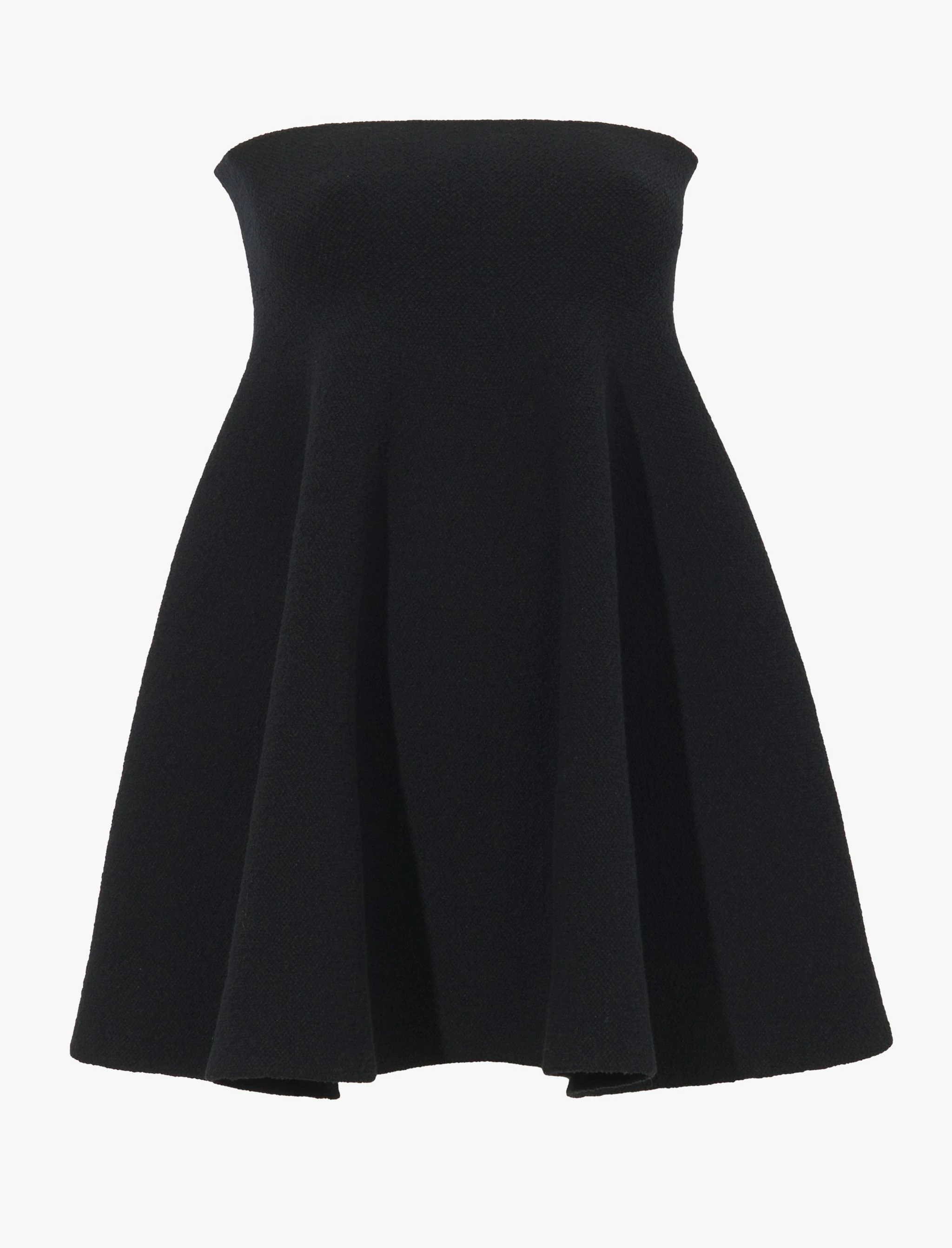 Silk Viscose Boucle Strapless Top - 1