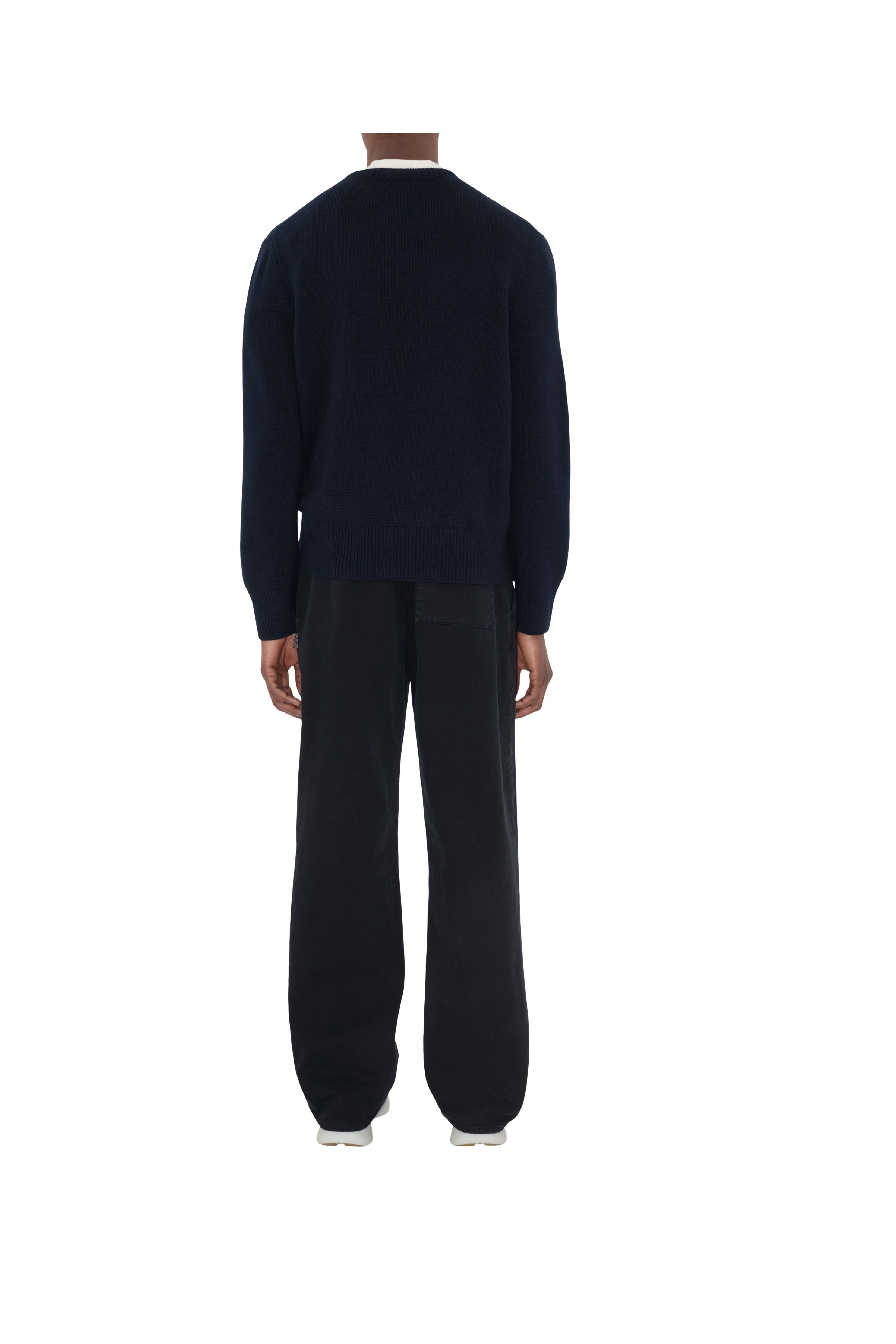 burberry EKD Wool Cashmere Sweater in Navy at Nordstrom - 4
